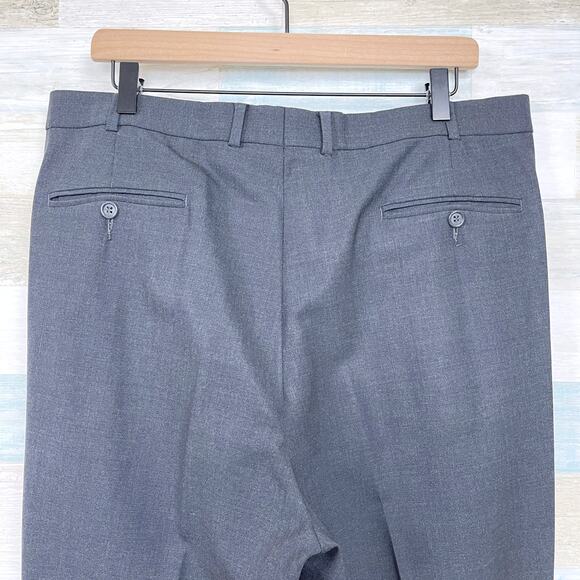 Brooks Brothers 346 Stretch Wool Suit Gray 3 Button Mens 41L Jacket 36R Pants - Picture 13 of 15